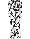 ISABEL MARANT ABSTRACT-PRINT SILK DRESS