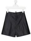 Dsquared2 Smart Cotton Shorts In Blue