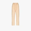Nanushka Women's Nea Wrap-front Fluffy Knit Cropped Pants In Neutrals