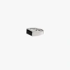 Tom Wood Sterling Silver Peaky Onyx Ring In Silver