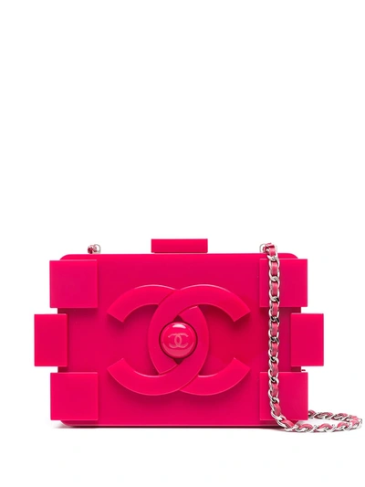 Pre-owned Chanel Lego Crossbody Bag In Pink