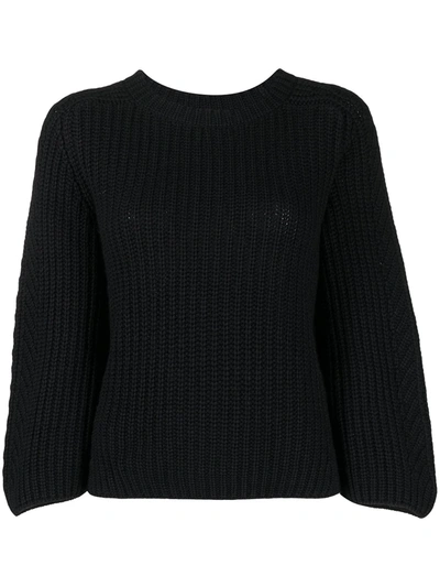 Iris Von Arnim Crew-neck Cashmere Jumper In Blue