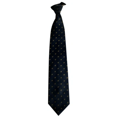 Pre-owned Basile Silk Tie In Blue