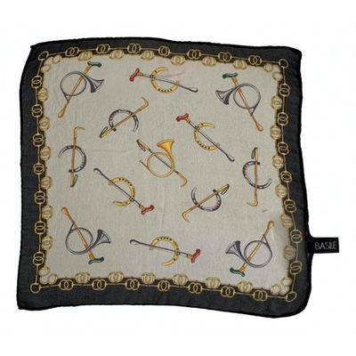 Pre-owned Basile Silk Handkerchief In Multicolour
