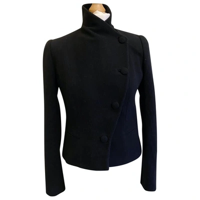 Pre-owned Ralph Lauren Wool Jacket In Black