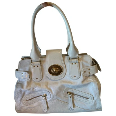 Pre-owned Kenzo Pony-style Calfskin Handbag In White