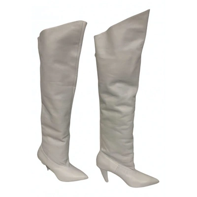 Pre-owned Givenchy White Leather Boots