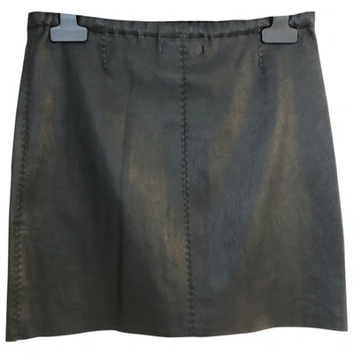 Pre-owned Stouls Black Leather Skirt