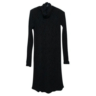 Pre-owned Bitte Kai Rand Mid-length Dress In Black