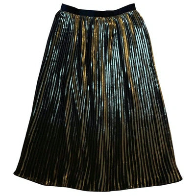 Pre-owned Sessun Maxi Skirt In Gold