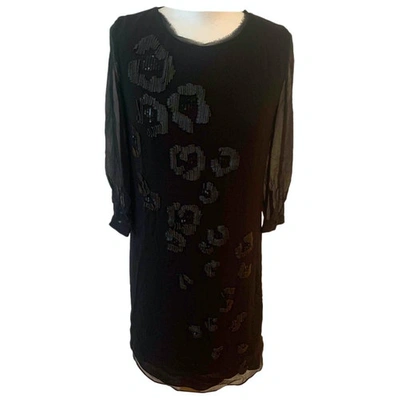 Pre-owned Elie Tahari Silk Mini Dress In Black