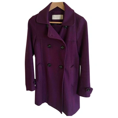 Pre-owned Sessun Wool Coat In Purple