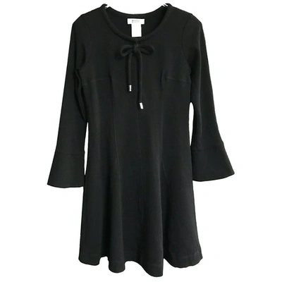 Pre-owned Sonia By Sonia Rykiel Wool Mini Dress In Black