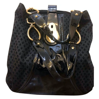 Pre-owned Romeo Gigli Velvet Handbag In Black