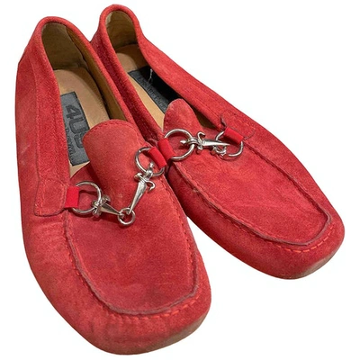 Pre-owned Cesare Paciotti Flats In Red
