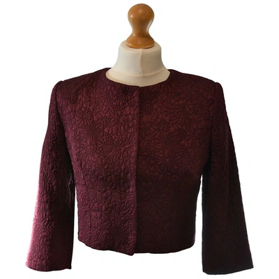 Pre-owned Flavio Castellani Burgundy Cotton Jacket