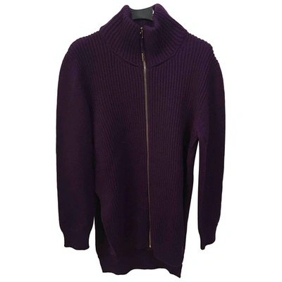Pre-owned Trussardi Wool Jumper In Purple