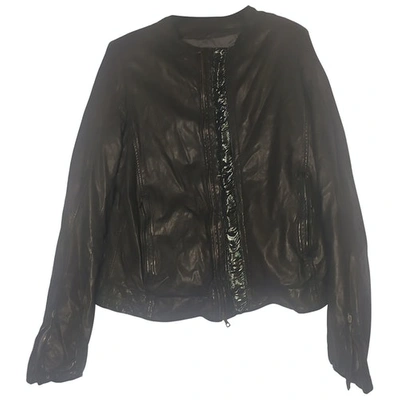 Pre-owned Drome Leather Jacket In Black