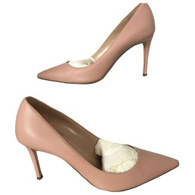 Pre-owned Giuseppe Zanotti Leather Heels In Pink