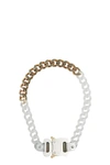 ALYX TRANSPARENT CHAIN AND METAL NECKLACE,AAUJW0033OT02 TRANSPARENT CHAIN AND META TRANSPARE