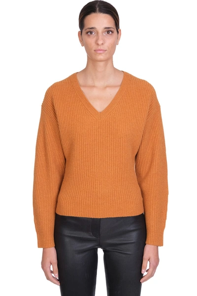 Theory Knitwear In Leather Color Cashmere