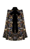 THE VAMPIRE'S WIFE WOMEN'S THE CONFESSIONAL FLORAL SILK CAPE