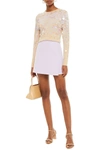 PACO RABANNE SEQUIN-EMBELLISHED MERINO WOOL AND SILK-BLEND SWEATER,3074457345624039080