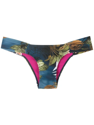 Lygia & Nanny Ritz Print Bikini Bottoms In Blue