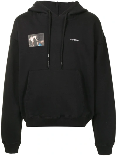 Off-white Caravaggio Angel Hoodie In Black