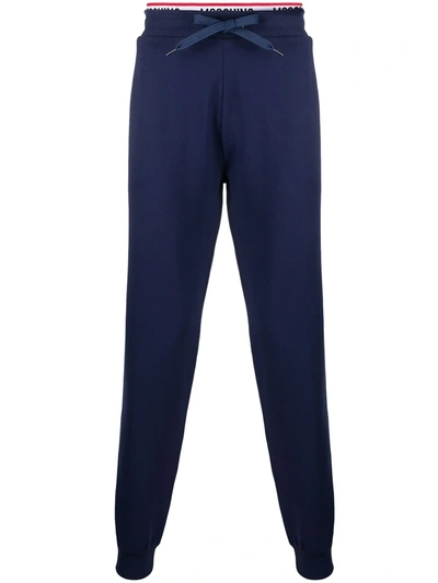 Moschino Loungewear Tapered Trousers In Blue