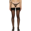 AGENT PROVOCATEUR BLACK AMBER STOCKINGS