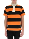 GUCCI GUCCI STRIPED LOGO PATCH POLO SHIRT