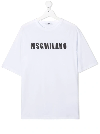 MSGM TEEN LOGO-PRINT T-SHIRT