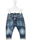 Dsquared2 Distressed Denim Jeans In 蓝色