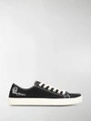 Maison Margiela Black Canvas Pollock Tabi Sneakers In Black