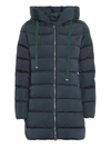 ADD ADD MATT EFFECT GREEN PUFFER JACKET