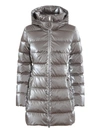 ADD ADD LAMINATED EFFECT LONGUETTE PUFFER JACKET