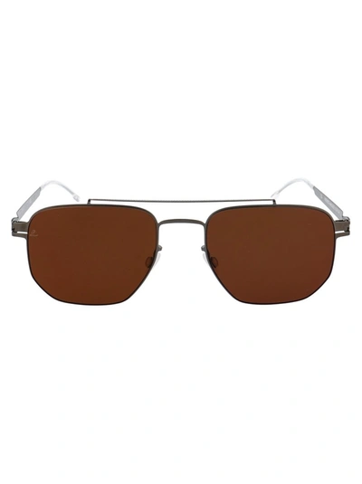 Mykita Ml05 Sunglasses In 525 Sgp/safari Green | Leica Brown Polarized