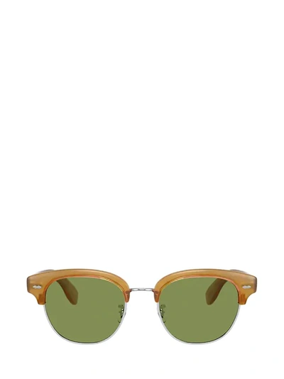 Oliver Peoples Ov5436s Semi Matte Amber Tortoise Sunglasses In Multicolor