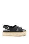 PRADA PRADA FLATFORM ESPADRILLE SANDALS