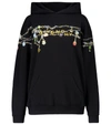 GIVENCHY PRINTED COTTON JERSEY HOODIE,P00534475