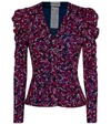 DIANE VON FURSTENBERG GLADYS FLORAL BLOUSE,P00536834