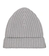 BARRIE RIBBED-KNIT CASHMERE BEANIE,P00538960