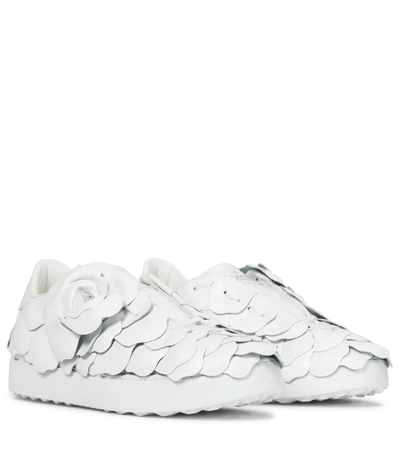 Valentino Garavani White 03 Rose Edition Atelier Low-top Sneakers In Bianco