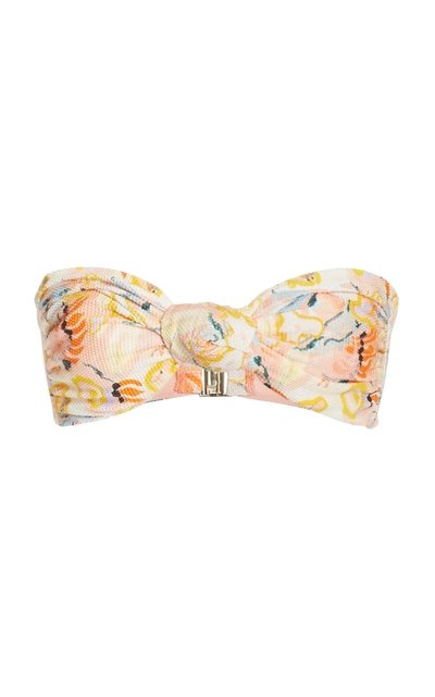 Fella Women's Hunter Floral Knotted Bandeau Bikini Top