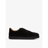 Christian Louboutin Men Louis Junior Spikes Borchie Punta Sneaker In Animal Print