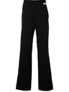 OFF-WHITE STRAIGHT-LEG TAILORED TROUSERS