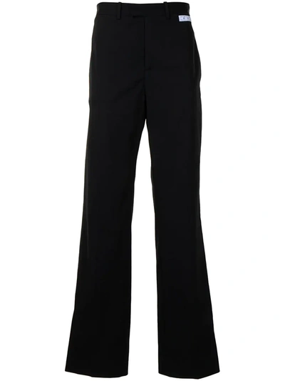Off-white Straight-leg Tailored Trousers In Black