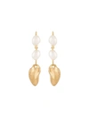 MARNI MARNI WOMEN'S GOLD METAL EARRINGS,ORMV0271A0M200000Y65 UNI