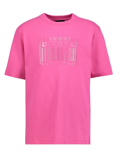 Diesel Kids T-shirt For Girls In Pink